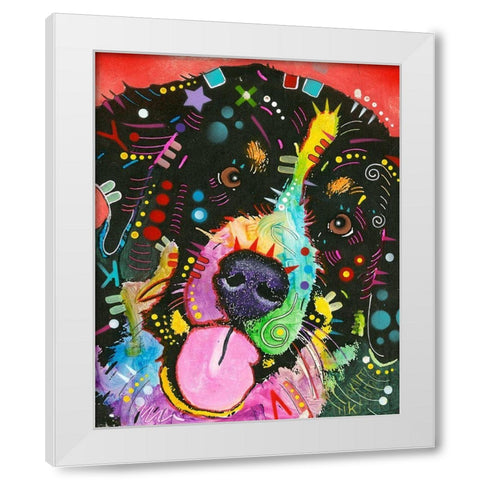 Saint White Modern Wood Framed Art Print by Dean Russo Collection