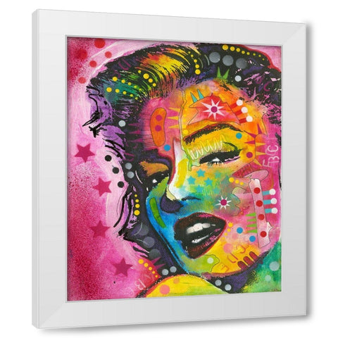 17 White Modern Wood Framed Art Print by Dean Russo Collection