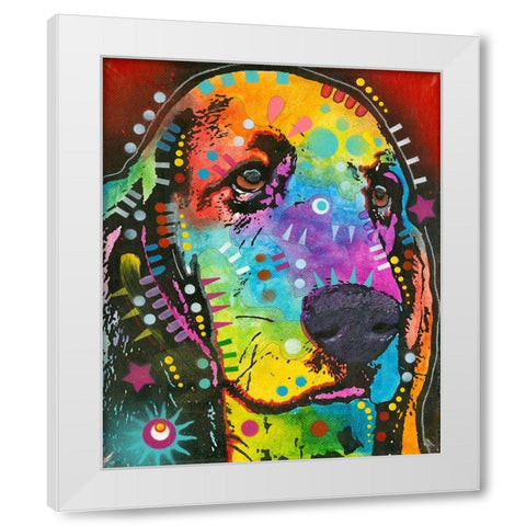 Waffles White Modern Wood Framed Art Print by Dean Russo Collection