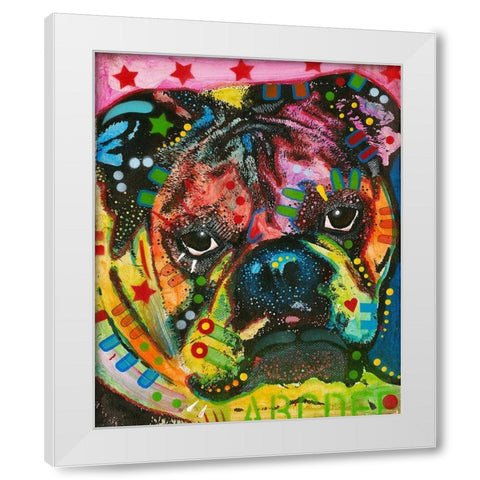 Determined White Modern Wood Framed Art Print by Dean Russo Collection