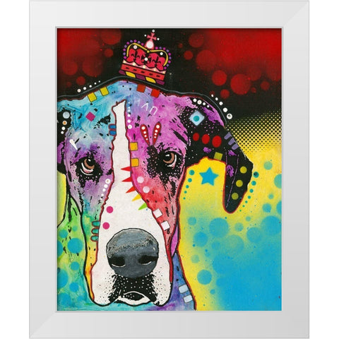 good to be queen White Modern Wood Framed Art Print by Dean Russo Collection