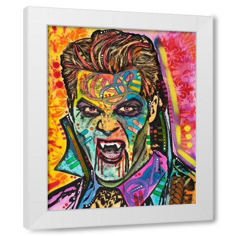 Dracula White Modern Wood Framed Art Print by Dean Russo Collection