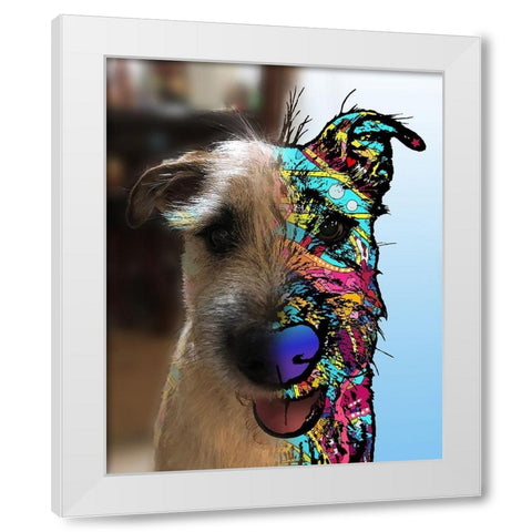 Brenda Turrentine_Dexter White Modern Wood Framed Art Print by Dean Russo Collection