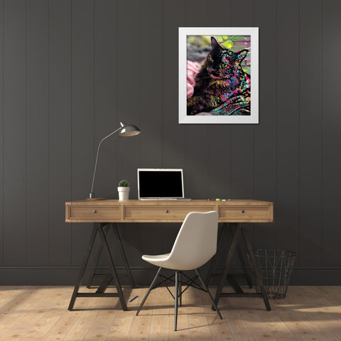 Deb Sebul 1 White Modern Wood Framed Art Print by Dean Russo Collection