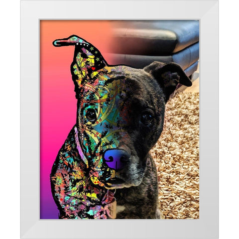 Julie Reed_Shiloh White Modern Wood Framed Art Print by Dean Russo Collection