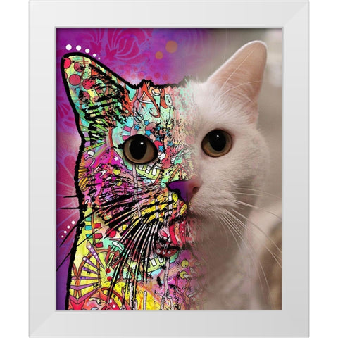 Katy Andaluz_Khaleesi White Modern Wood Framed Art Print by Dean Russo Collection