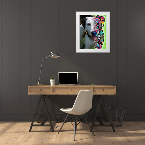 Liz Hirth White Modern Wood Framed Art Print by Dean Russo Collection