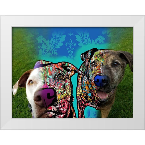 Stephanie Borstien 2 White Modern Wood Framed Art Print by Dean Russo Collection