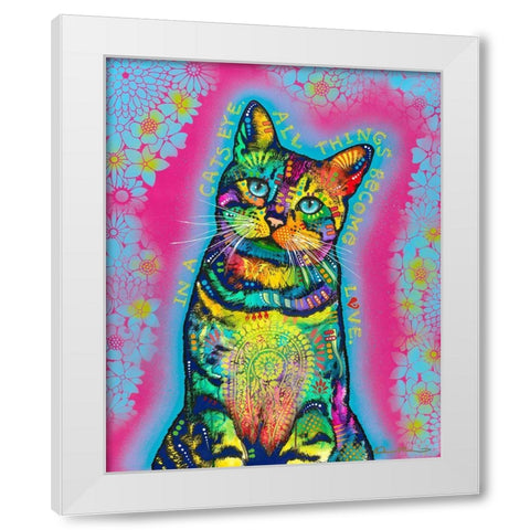 All Things Become Love White Modern Wood Framed Art Print by Dean Russo Collection