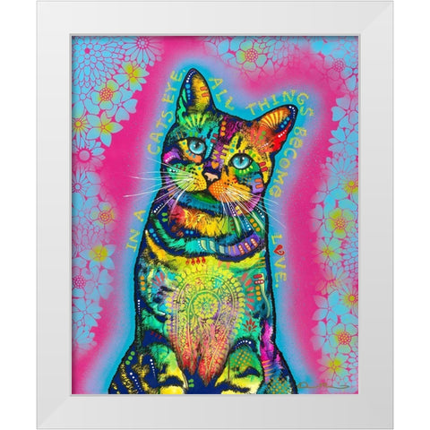 All Things Become Love White Modern Wood Framed Art Print by Dean Russo Collection