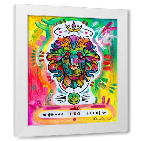 Leo White Modern Wood Framed Art Print by Dean Russo Collection