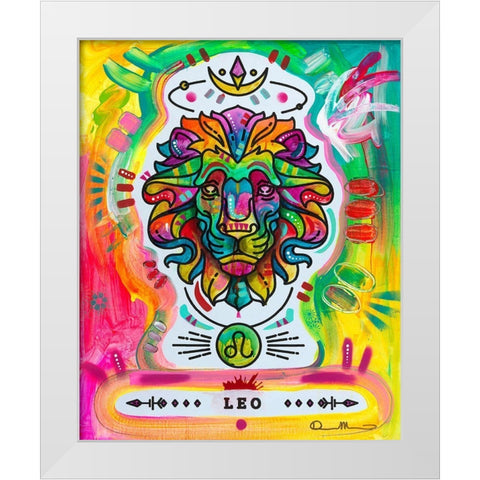 Leo White Modern Wood Framed Art Print by Dean Russo Collection