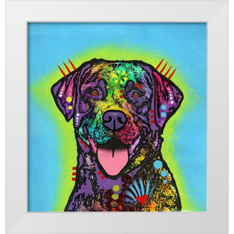 Lab White Modern Wood Framed Art Print by Dean Russo Collection