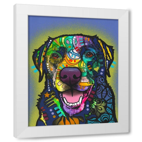 Trust White Modern Wood Framed Art Print by Dean Russo Collection