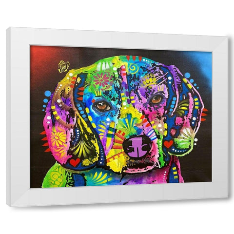 Photo Nov 12-8 19 08 PM White Modern Wood Framed Art Print by Dean Russo Collection