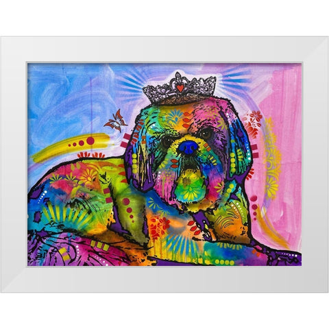 Photo Nov 29-8 10 46 PM White Modern Wood Framed Art Print by Dean Russo Collection