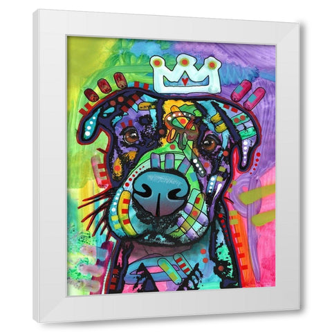 Big Mush White Modern Wood Framed Art Print by Dean Russo Collection