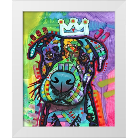 Big Mush White Modern Wood Framed Art Print by Dean Russo Collection