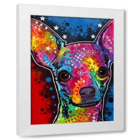 Bubble Chi White Modern Wood Framed Art Print by Dean Russo Collection