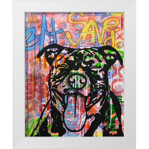 Survivor White Modern Wood Framed Art Print by Dean Russo Collection