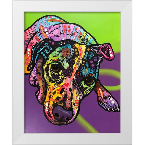 Indelible Jack White Modern Wood Framed Art Print by Dean Russo Collection