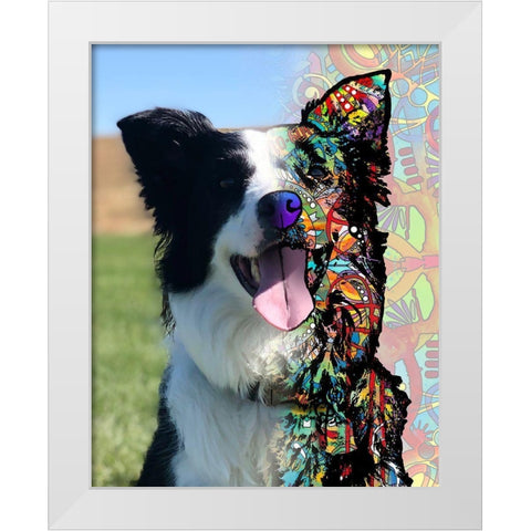 Cole Fisher White Modern Wood Framed Art Print by Dean Russo Collection