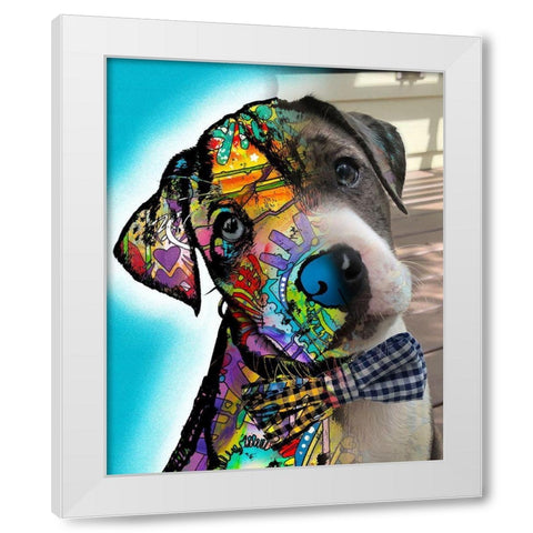 Ferdinand White Modern Wood Framed Art Print by Dean Russo Collection