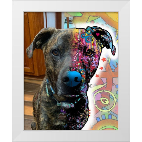 Jennifer De Vries 2 White Modern Wood Framed Art Print by Dean Russo Collection