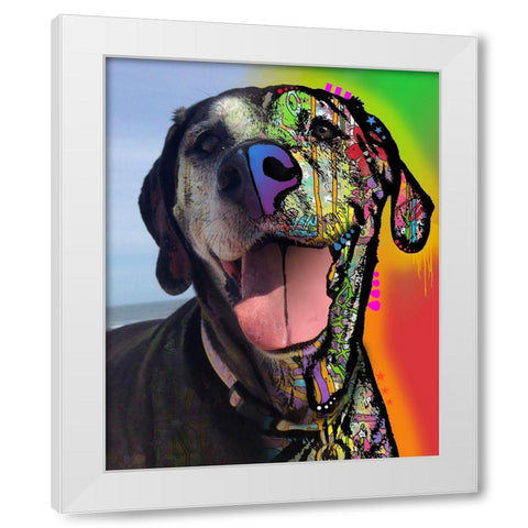 Michelle King_Harley Lane White Modern Wood Framed Art Print by Dean Russo Collection