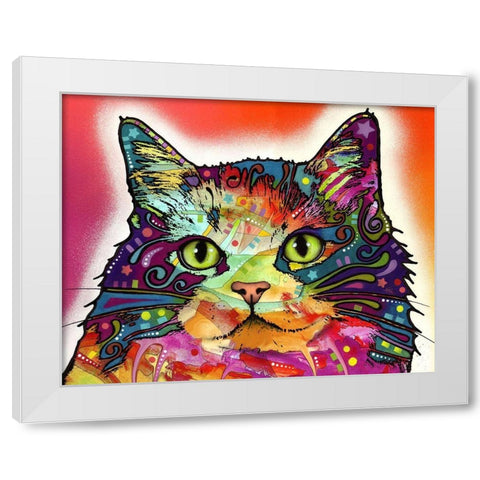 Ragamuffin White Modern Wood Framed Art Print by Dean Russo Collection