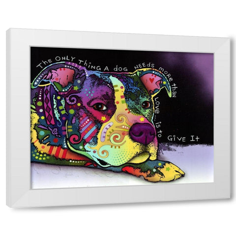 Affection White Modern Wood Framed Art Print by Dean Russo Collection