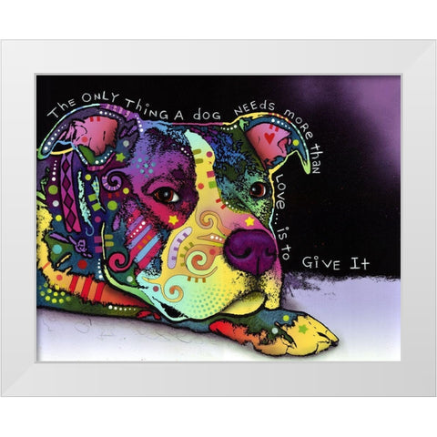 Affection White Modern Wood Framed Art Print by Dean Russo Collection