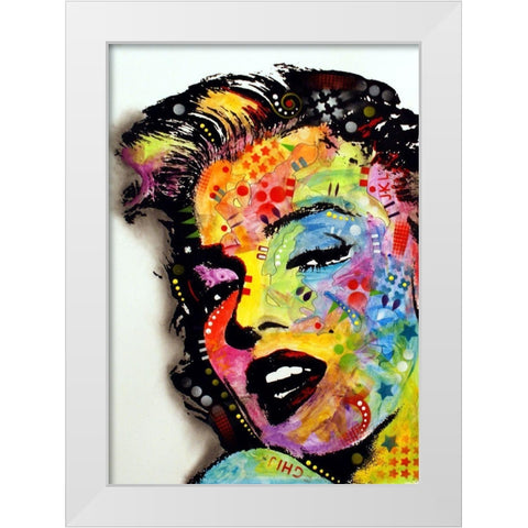 Marilyn Monroe II White Modern Wood Framed Art Print by Dean Russo Collection