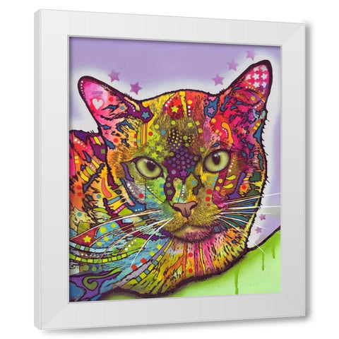 Burmese White Modern Wood Framed Art Print by Dean Russo Collection