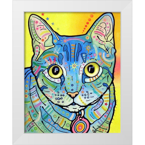 Vintage Maya White Modern Wood Framed Art Print by Dean Russo Collection