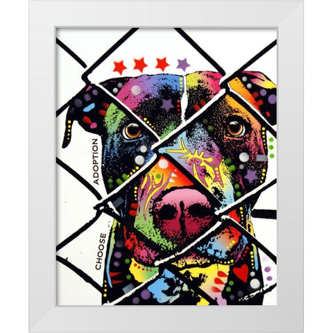 Choose Adoption White Modern Wood Framed Art Print by Dean Russo Collection