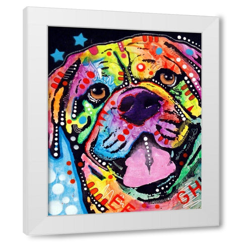 Bosco White Modern Wood Framed Art Print by Dean Russo Collection