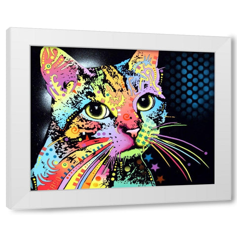 Catillac New White Modern Wood Framed Art Print by Dean Russo Collection