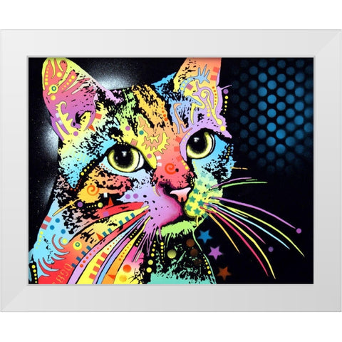 Catillac New White Modern Wood Framed Art Print by Dean Russo Collection