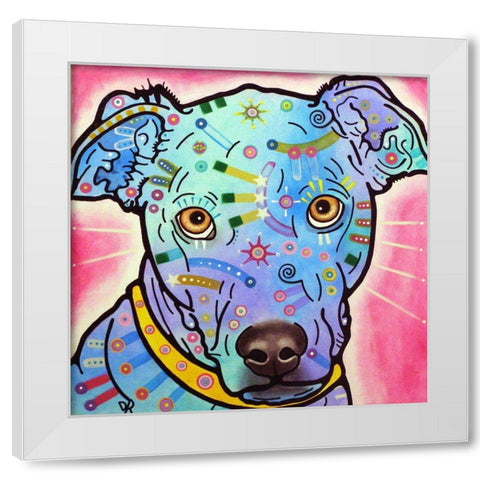 Leer White Modern Wood Framed Art Print by Dean Russo Collection