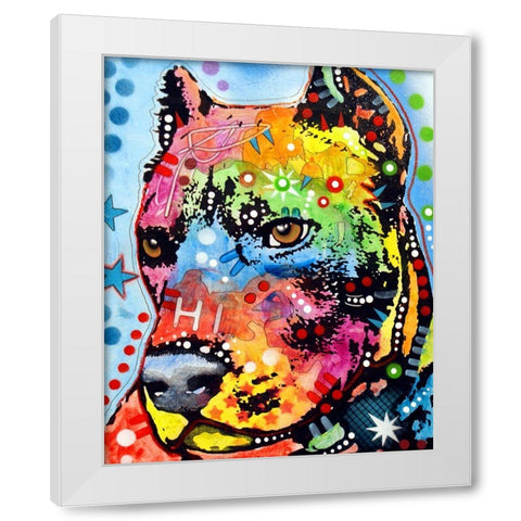 Smokey White Modern Wood Framed Art Print by Dean Russo Collection