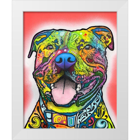 Blanche White Modern Wood Framed Art Print by Dean Russo Collection