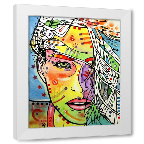 Wind Swept White Modern Wood Framed Art Print by Dean Russo Collection