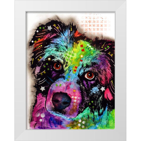 Aussie White Modern Wood Framed Art Print by Dean Russo Collection