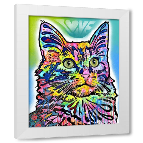 Angora White Modern Wood Framed Art Print by Dean Russo Collection