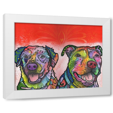 Bonner Brinson White Modern Wood Framed Art Print by Dean Russo Collection