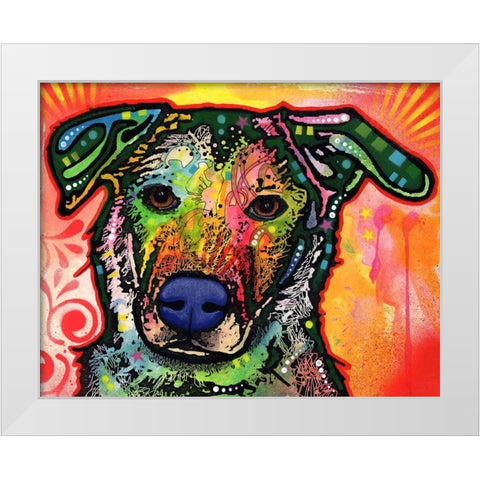 Crystal White Modern Wood Framed Art Print by Dean Russo Collection