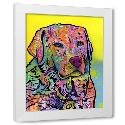 Goose White Modern Wood Framed Art Print by Dean Russo Collection