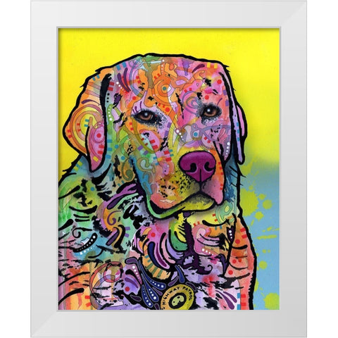 Goose White Modern Wood Framed Art Print by Dean Russo Collection