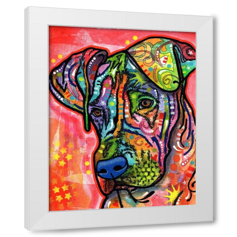 Zen White Modern Wood Framed Art Print by Dean Russo Collection